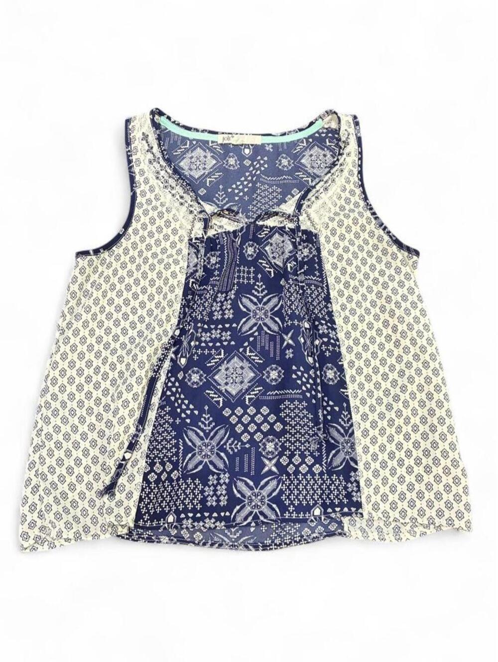 Jolt Women's Blue and Multi Vests-tanks-cami